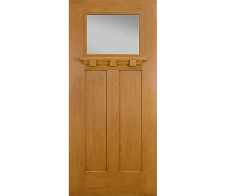 Parkcity Craftsman Light Fiberglass Entry Door