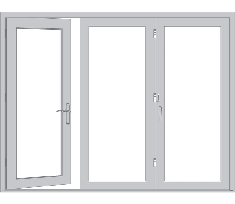 Parkcity Pella Architect Reserve Series Contemporary Bifold Patio Door