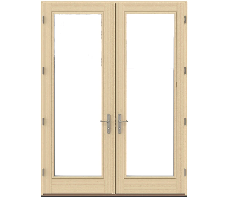 Parkcity Pella Lifestyle Series Wood Double Hinged Patio Doors